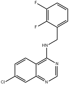 7-CHLORO-N-(2,3-DIFLUOROBENZYL)-4-QUINAZOLINAMINE Structure