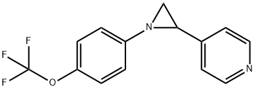 4-(1-[4-(TRIFLUOROMETHOXY)PHENYL]-2-AZIRANYL)PYRIDINE Struktur
