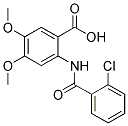 2-[(2-CHLOROBENZOYL)AMINO]-4,5-DIMETHOXYBENZOIC ACID Struktur