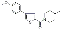 1-[[4-(4-METHOXYPHENYL)THIOPHEN-2-YL]CARBONYL]-4-METHYLPIPERIDINE Struktur