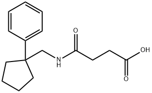 4-OXO-4-([(1-PHENYLCYCLOPENTYL)METHYL]AMINO)BUTANOIC ACID Struktur