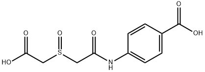 4-((2-[(CARBOXYMETHYL)SULFINYL]ACETYL)AMINO)BENZENECARBOXYLIC ACID Struktur