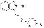 1-[2-(4-CHLORO-PHENOXY)-ETHYL]-1H-BENZOIMIDAZOL-2-YLAMINE Struktur