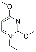 1-ETHYL-2,4-DIMETHOXYPYRIMIDIN-1-IUM Struktur