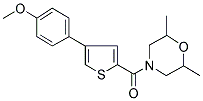 4-[[4-(4-METHOXYPHENYL)THIOPHEN-2-YL]CARBONYL]-2,6-DIMETHYLMORPHOLINE Struktur