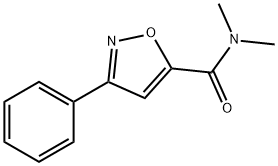 N,N-DIMETHYL-3-PHENYL-5-ISOXAZOLECARBOXAMIDE Structure