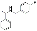 (4-FLUORO-BENZYL)-(1-PHENYL-ETHYL)-AMINE Structure