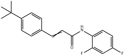 3-[4-(TERT-BUTYL)PHENYL]-N-(2,4-DIFLUOROPHENYL)ACRYLAMIDE Struktur