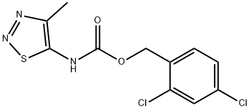 2,4-DICHLOROBENZYL N-(4-METHYL-1,2,3-THIADIAZOL-5-YL)CARBAMATE Structure