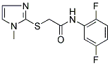 N-(2,5-DIFLUOROPHENYL)-2-[(1-METHYL-1H-IMIDAZOL-2-YL)SULFANYL]ACETAMIDE Struktur