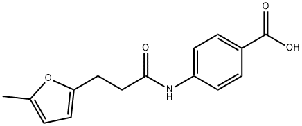 4-[3-(5-METHYL-FURAN-2-YL)-PROPIONYLAMINO]-BENZOIC ACID Struktur
