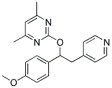 4,6-DIMETHYL-2-[1-(4-METHOXYPHENYL)-2-(PYRIDIN-4-YL)ETHOXY]PYRIMIDINE