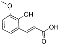 (2E)-3-(2-HYDROXY-3-METHOXYPHENYL)ACRYLIC ACID Structure