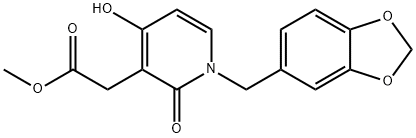 METHYL 2-[1-(1,3-BENZODIOXOL-5-YLMETHYL)-4-HYDROXY-2-OXO-1,2-DIHYDRO-3-PYRIDINYL]ACETATE Struktur