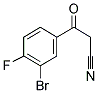 3-(3'-BROMO-4'-FLUOROPHENYL)-3-OXOPROPANENITRILE Struktur