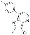 3-CHLORO-2-METHYL-7-(4-METHYLPHENYL)PYRAZOLO[1,5-A]PYRIMIDINE Struktur