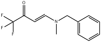 (E)-4-[BENZYL(METHYL)AMINO]-1,1,1-TRIFLUORO-3-BUTEN-2-ONE Struktur