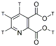 QUINOLINIC ACID, [3H]- Structure