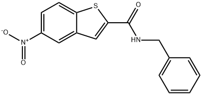 N-BENZYL-5-NITRO-1-BENZOTHIOPHENE-2-CARBOXAMIDE Struktur