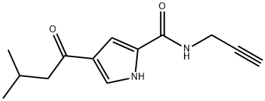 4-(3-METHYLBUTANOYL)-N-(2-PROPYNYL)-1H-PYRROLE-2-CARBOXAMIDE Struktur