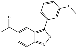 1-[3-(3-METHOXYPHENYL)-2,1-BENZISOXAZOL-5-YL]-1-ETHANONE Struktur