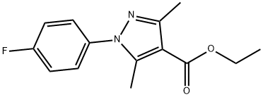 ETHYL 1-(4-FLUOROPHENYL)-3,5-DIMETHYL-1H-PYRAZOLE-4-CARBOXYLATE Struktur