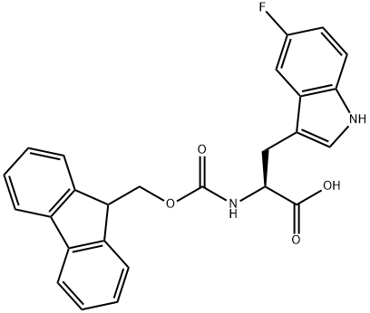 FMOC-5-FLUORO-DL-TRYPTOPHAN Structure