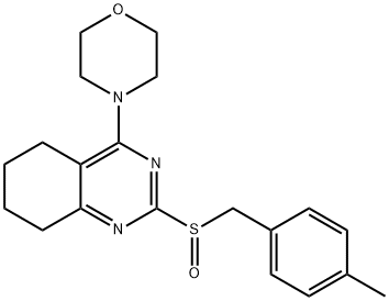 2-[(4-METHYLBENZYL)SULFINYL]-4-MORPHOLINO-5,6,7,8-TETRAHYDROQUINAZOLINE Structure