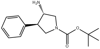 3-AMINO-4-PHENYLPYRROLIDINE-1-CARBOXYLIC ACID TERT-BUTYL ESTER Struktur