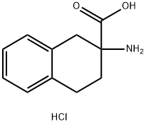 2-AMINO-1,2,3,4-TETRAHYDRO-NAPHTHALENE-2-CARBOXYLIC ACID HCL Struktur