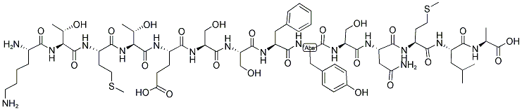 H-LYS-THR-MET-THR-GLU-SER-SER-PHE-TYR-SER-ASN-MET-LEU-ALA-OH