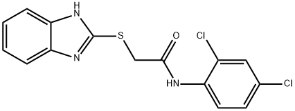 2-(1H-BENZIMIDAZOL-2-YLTHIO)-N-(2,4-DICHLOROPHENYL)ACETAMIDE Structure