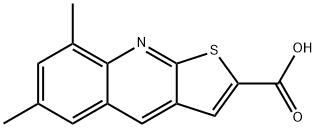 6,8-DIMETHYL-THIENO[2,3-B ]QUINOLINE-2-CARBOXYLIC ACID Structure