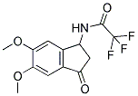 N-(5,6-DIMETHOXY-3-OXO-2,3-DIHYDRO-1H-INDEN-1-YL)-2,2,2-TRIFLUOROACETAMIDE Struktur