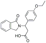 3-(4-ETHOXYPHENYL)-3-(1-OXO-1,3-DIHYDRO-2H-ISOINDOL-2-YL)PROPANOIC ACID Struktur