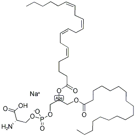 1-STEAROYL-2-ARACHIDONOYL-SN-GLYCERO-3-[PHOSPHO-L-SERINE](SODIUM SALT) Struktur