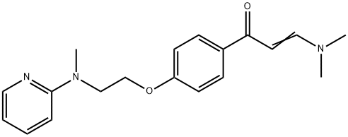 (E)-3-(DIMETHYLAMINO)-1-(4-(2-[METHYL(2-PYRIDINYL)AMINO]ETHOXY)PHENYL)-2-PROPEN-1-ONE Structure