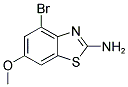 4-BROMO-6-METHOXY-1,3-BENZOTHIAZOL-2-AMINE Struktur