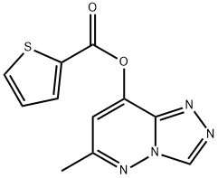 6-METHYL[1,2,4]TRIAZOLO[4,3-B]PYRIDAZIN-8-YL 2-THIOPHENECARBOXYLATE Struktur