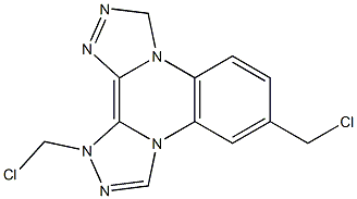 3,10-BIS(CHLOROMETHYL)DI[1,2,4]TRIAZOLO[4,3-A:3,4-C]QUINOXALINE Struktur