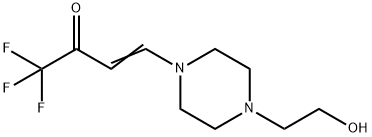 1,1,1-TRIFLUORO-4-[4-(2-HYDROXY-ETHYL)-PIPERAZIN-1-YL]-BUT-3-EN-2-ONE Struktur
