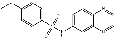 4-METHOXY-N-(6-QUINOXALINYL)BENZENESULFONAMIDE Struktur