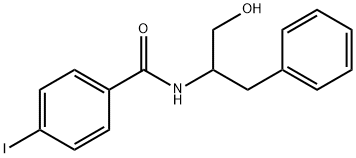 N-(1-BENZYL-2-HYDROXYETHYL)-4-IODOBENZENECARBOXAMIDE Struktur
