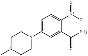 5-(4-METHYLPIPERAZINO)-2-NITROBENZENECARBOXAMIDE Struktur