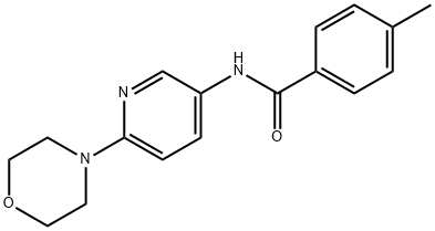 4-METHYL-N-(6-MORPHOLINO-3-PYRIDINYL)BENZENECARBOXAMIDE Struktur