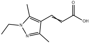 3-(1-ETHYL-3,5-DIMETHYL-1H-PYRAZOL-4-YL)-ACRYLIC ACID Structure