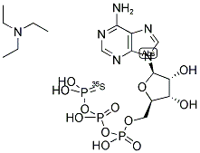 ADENOSINE 5'-[GAMMA-35S]THIOTRIPHOSPHATE, TRIETHYLAMMONIUM SALT Structure