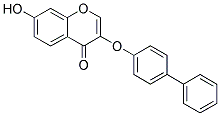 3-(BIPHENYL-4-YLOXY)-7-HYDROXY-CHROMEN-4-ONE Struktur