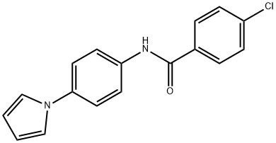 4-CHLORO-N-[4-(1H-PYRROL-1-YL)PHENYL]BENZENECARBOXAMIDE Struktur