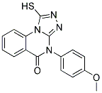 1-MERCAPTO-4-(4-METHOXYPHENYL)[1,2,4]TRIAZOLO[4,3-A]QUINAZOLIN-5(4H)-ONE Struktur